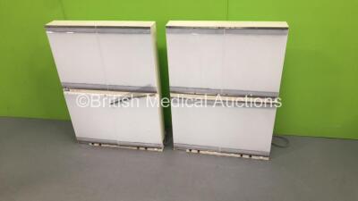 2 x Light Boxes (Both No Power - Both Damaged) *S/N 6240-02* - 2