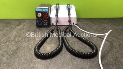 Mixed Lot Including 1 x Welch Allyn Ref 408282 Wall Diagnostic Set (Powers Up with Missing Attachments-See Photos) 1 x Datex Ohmeda M-NESTPR Module Including ECG, SpO2, T1, T2, P1, P2 and NIBP Options *SN 3645244, 16054*