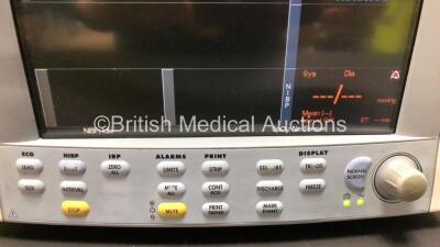 2 x Datascope Passport 2 Patient Monitors Including ECG, IBP1, IBP2, SpO2 and T1 Options (Both Power Up with Slight Casing Damage - See Photo) *SN CM15205-C2 - CM10053-E1* - 3