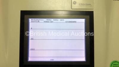 GE MAC 1200 ST ECG Machine with Lead *Mfd 2005* (Powers Up) *550021834* - 2