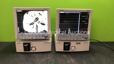 1 x Datascope Spectrum Patient Monitor Including ECG, SpO2, T1, IBP1 and IBP2 Options (Powers Up with Cracked Screen-See Photo) 1 x Mindray Datascope Spectrum Patient Monitor Including ECG, SpO2, T1, C02, IBP1 and IBP2 Options (Powers Up) 2 x Datascope Ga