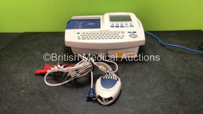 Welch Allyn CP 200 ECG Machine with 1 x 8 Lead ECG Lead (Powers Up with Damaged Screen and Damaged ECG Lead-See Photos)