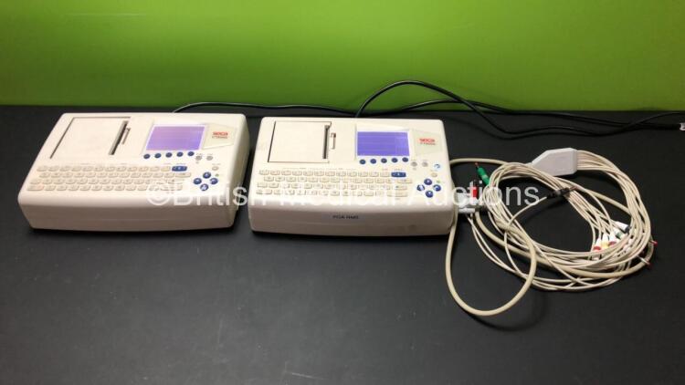 2 x Seca CT8000I ECG Machines with 1 x ECG Lead *Mfd 2014 - 2013* (Both Power Up) *SN 43452 - 43863*