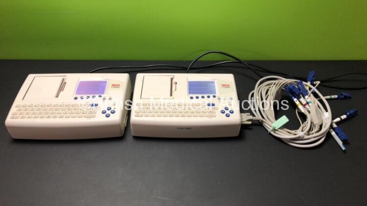 2 x Seca CT8000I ECG Machines with 1 x ECG Lead *Mfd 2018 - 2013* (Both Power Up) *SN 43452 - 43863*