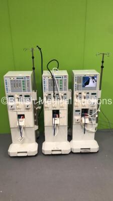 1 x Fresenius Medical Care 4008S Dialysis Machine Running Hours 21416 (Powers Up with Cracked Screen - Incomplete) and 2 x Fresenius 4008B Dialysis Machines - Running Hours 12135 / 1811 (Both Power Up)