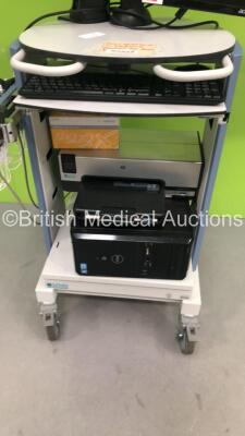 MMS System Stack Trolley with 2 x Monitors,Keyboard,CPU,Printer and Interface Module Accessories (Hard Drive Removed) - 2