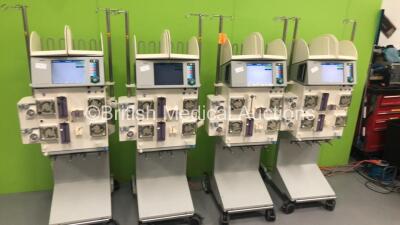 4 x Fresenius Medical Care MultiFiltrate Dialysis Machines Version 5.2 (All Power Up)