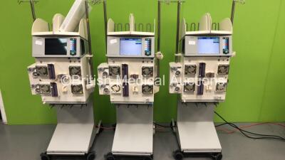 3 x Fresenius Medical Care MultiFiltrate Dialysis Machines Version 5.2 (All Power Up)