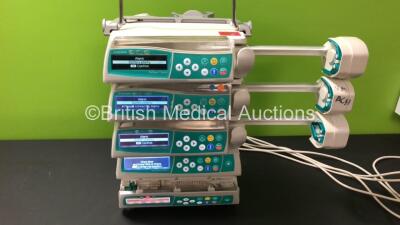 Job Lot Including 3 x B Braun Perfusor Space Syringe Infusion Pumps and 2 x B.Braun Infusomat Space Infusion Pumps with 5 x AC Power Supplies (All Power Up) *70671 - 197784 - 75615 - 180202 - 59772*