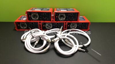 5 x paraPAC 200D MR Compatible Ventilators with 5 x Hoses