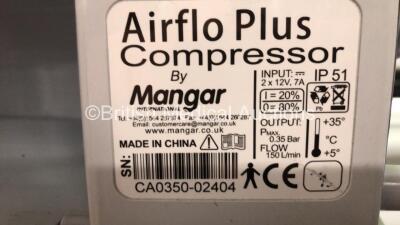 Job Lot Including 3 x Mangar ELK Emergency Lifting Cushions with 3 x Control Hoses and 3 x Mangar Camel & ELK Airflo Plus Compressors *CA0350-04327 - 03765 - 02404* - 4