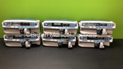 Job Lot Including 6 x Cardinal Health Alaris CC Syringe Pumps (All Power Up with 1 x Service Required) *800338076 - 800338244 - 800306502 - 800338199 - 800338204 - 800338105*