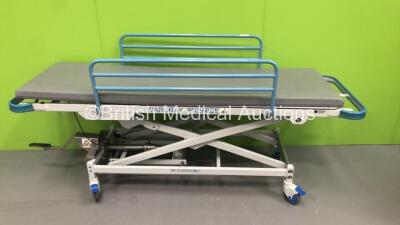 2 x Wardray Premise MR Compatible Patient Examination Couches with Mattresses (Hydraulics Tested Working) *S/N 1200N / 2100N* - 4