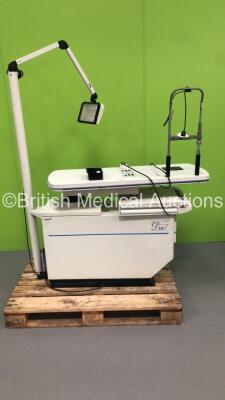 Luneau Duet Ophthalmic Table with Chin Rest and Lamp (Powers Up) *S/N 54407*