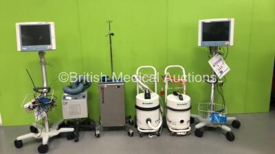 Mixed Lot Including 2 x De Soutter Medical Clean Cast Cutter with 1 x Hose, 1 x Medtronic Autolog Autotransfusion System, 2 x LiDCO Plus Hemodynamic Patient Monitors (Both HDD REMOVED - Both Damaged) and 1 x Life-Air 1000 Hypothermic Therapy System on Sta