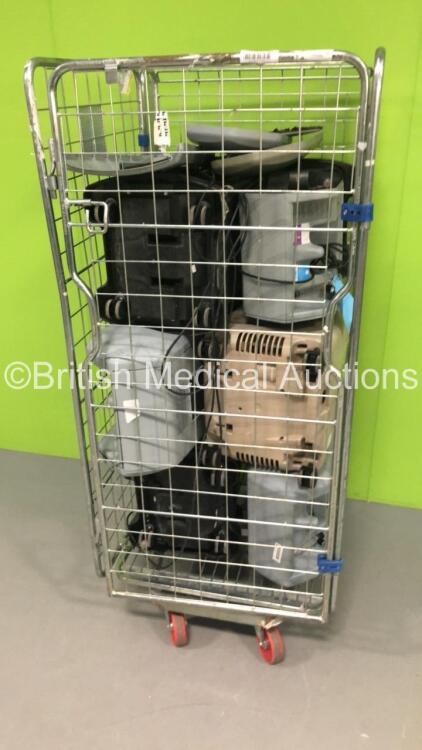 Cage of 6 x AirSep NewLife Elite Oxygen Concentrators (Cage Not Included-1 x Spares and Repairs-Incomplete)