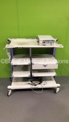 Olympus Stack Trolley with Olympus Visera CLV-S40 Light Source (Powers Up - No Light - Noisy in Operation) *S/N 78041086* - 2