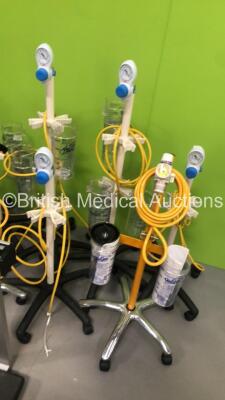 9 x Regulators on Stands with Cups and 2 x Seca Stand on Weighing Scales *S/N NA* - 4