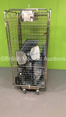 Cage of 6 x BARCO Monitors and Cables (Cage Not Included)