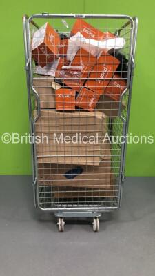 Cage of Mixed Consumables Including Richardson Healthcare Xupad Ultra Absorbent Dressing Pads,Assorted Shoe Insoles and Diversey Soft Care Wash (Cage Not Included)