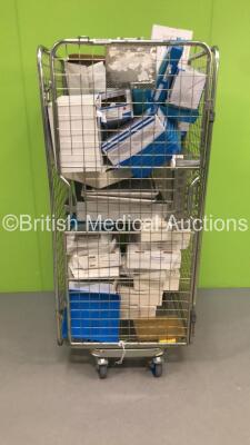 Mixed Cage Including Assorted Instrument Trays,Olympus SnareMaster Disposable Electrosurgical Snares and Nitrile Examination Gloves (Cage Not Included)