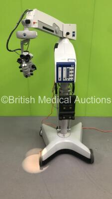 Zeiss OPMI VISU 200 Dual Operated Surgical Microscope with 2 x 12,5x Eyepieces,2 x 10x Eyepieces,f 170 Binoculars,f 250 Lens and Footswitch on Zeiss S8 Stand (Powers Up with Good Bulb) * Asset No FS0222406 / FS0222407 *