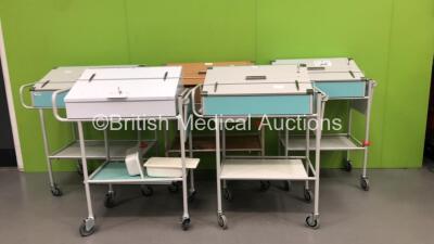 5 x Bristol Maid Mobile Drug Cabinets