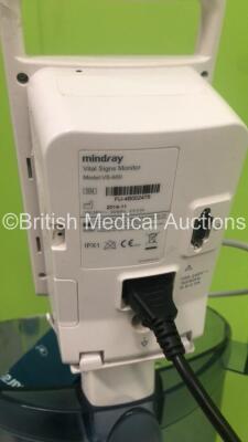 Mindray VS-600 Vital Signs Monitor on Stand with BP Hose and Cuff (Powers Up) *S/N FS0175070* - 5