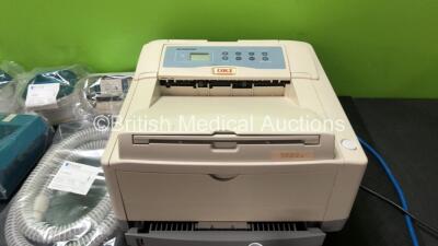 Mixed Lot Including 1 x M1043105 Patient Monitor Quick Mount, 3 x Walker LVPF850 Filters, 1 x B Braun HNS 12 Stimuplex Nerve Stimulator (Untested Due to Missing Batteries) 1 x OKI B4600 Printer (Powers Up) 1 x Ice Box Safety Zone Thermometer (Powers Up) 1 - 2