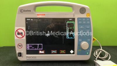 Invivo Precess Model 3160DCU Patient Monitor with 1 x AC Power Supply (Powers Up) *C* - 2