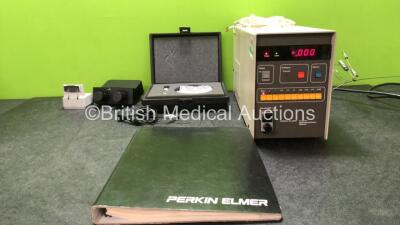 Mixed Lot Including 1 x Leitz Wetzlar Microscope Attachment, 1 x Paradigm 1L146 Transducer / Probe, 1 x 20804 10 MHZ Transducer / Probe, 1 x Perkin Elmer Series LC 90 UV Spectrophotometric Detector (Powers Up)