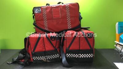 3 x Ambulance First Aid Rucksacks