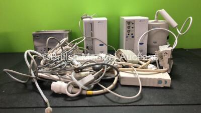 Mixed Lot Including 1 x Ultrawave Precision Ultrasonic Cleaning Bath (Powers Up with Missing Lid-See Photo) 2 x Spacelabs Ultraview SL3800 Central Monitors (Both Untested Due to Missing Power Supplies) 1 x Medical Advances 455PH-64 MRI Coil and Various Ph