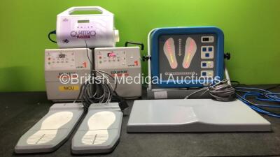 Mixed Lot Including 2 x Equator Level 1 Convective Warming Units (Both Power Up, 1 with Missing Handle 1 with Damaged Handle-See Photos) 1 x Quattro Plus Mattress Pump (Powers Up) 1 x BPM SMS Healthcare Balance Performance Monitor with 3 x Attachments (Po