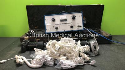 Mixed Lot Including 1 x Sonacel Multiphon Plus Unit with 1 x Handpiece (Powers Up) 1 x Minolta CVS-1 Camera in Carry Case, 1 x Cerviscope CVS-1 Camera in Carry Case and Approximately 20 x IVAC 180 Flow Sensors