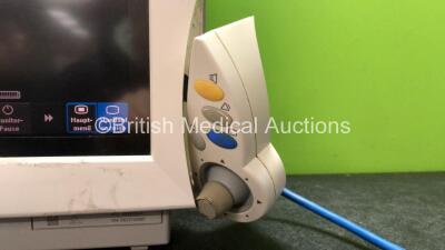 Philips Intellivue MP60 Patient Monitor Software Revision H.15.41 (Powers Up with Damaged Dial and Cracked Casing, Touch Screen Not Working-See Photos) - 2
