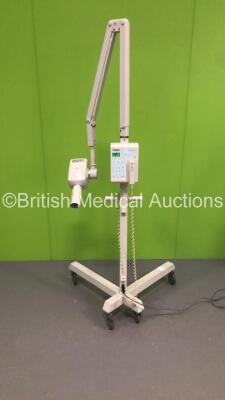 Gendex Oralix AC Dental X-Ray Head Type 9869 000 00101 *Mfd 10/2008* with Gendex Dens-O-Mat X-Ray Timer on Stand (Powers Up)