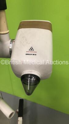 Philips Oralix 50 S Dental X-Ray Head Type 9801 100 21404 with Philips Dens-O-Mat Timer and Exposure Hand Trigger (Unable to Test Due to No Key) - 4