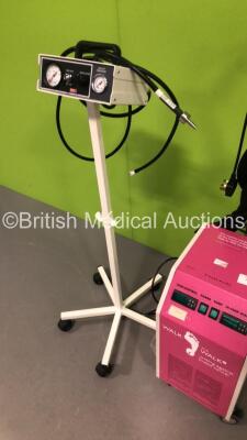 Mixed Lot Including 1 x BARD Bardscan II Bladder Scanner on Stand with Power Supply (Powers Up-Missing Front Facia),1 x Braun Tourniquet with Hose and 1 x Pax-Man PSC-1 Scalp Cooler (Powers Up) - 4