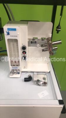 Anmedic Hawk Induction Anaesthesia Machine with Ohmeda 5120 Oxygen Monitor, InterMed Penlon Nuffield Anaesthesia Ventilator Series 200 and Hoses on Stand Trolley *C* - 3