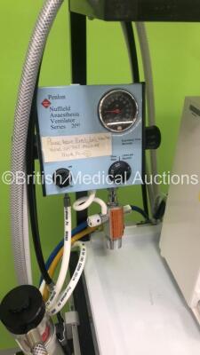 Anmedic Hawk Induction Anaesthesia Machine with Ohmeda 5120 Oxygen Monitor, InterMed Penlon Nuffield Anaesthesia Ventilator Series 200 and Hoses on Stand Trolley *C* - 5