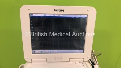 Philips PageWriter TC70 ECG Machine on Stand with 1 x 10-Lead ECG Lead (Powers Up) - 3