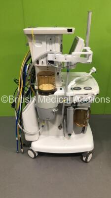 GE Datex-Ohmeda Aespire View Anaesthesia Machine Software Version 06.20 with Absorber,Bellows,Oxygen Mixer and Hoses (Powers Up-Damaged Handle to Draw and Hairline Cracks to Trim-See Photos) - 8