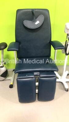 Mixed Lot Including 1 x Unknown Make Electric Examination Chair with Controller,1 x Pro Fitness Exercise Bike and 1 x Welch Allyn Otoscope/Ophthalmoscope with 2 x Handpieces and 2 x Head Attachments - 3