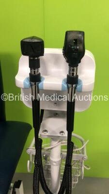 Mixed Lot Including 1 x Unknown Make Electric Examination Chair with Controller,1 x Pro Fitness Exercise Bike and 1 x Welch Allyn Otoscope/Ophthalmoscope with 2 x Handpieces and 2 x Head Attachments - 5