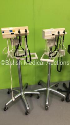 Mixed Lot Including 2 x Welch Allyn Otoscope/Ophthalmoscope Sets * No Attachments on Handpieces *,1 x Accoson BP Meter on Stand and 1 x Marsden Seated Weighing Scales * SN N/A * - 2