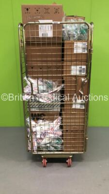 Mixed Cage of Consumables Including InterSurgical Eco Lite Masks,3M Face Masks and BD Alaris Pump Infusion Sets (Cage Not Included)