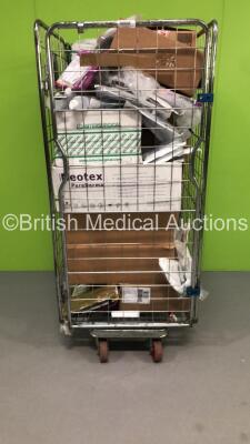 Mixed Cage of Consumables Including Diversey SoftCare Des E Spray, Abbott Armada 35 PTA Catheters and Merit Medical Waste Management Kits (Cage Not Included)