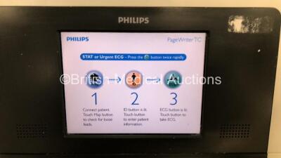 Philips PageWriter TC30 ECG Machine on Stand (Powers Up) * SN US21000160 * - 3