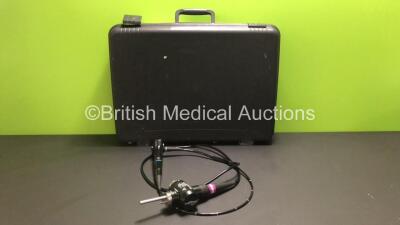 Olympus BF-260 Video Bronchoscope in Case - Engineer's Report : Optical System - No Fault Found, Angulation - No Fault Found, Insertion Tube - No Fault Found, Light Transmission - No Fault Found, Channels - No Fault Found, Leak Check - No Fault Found *260